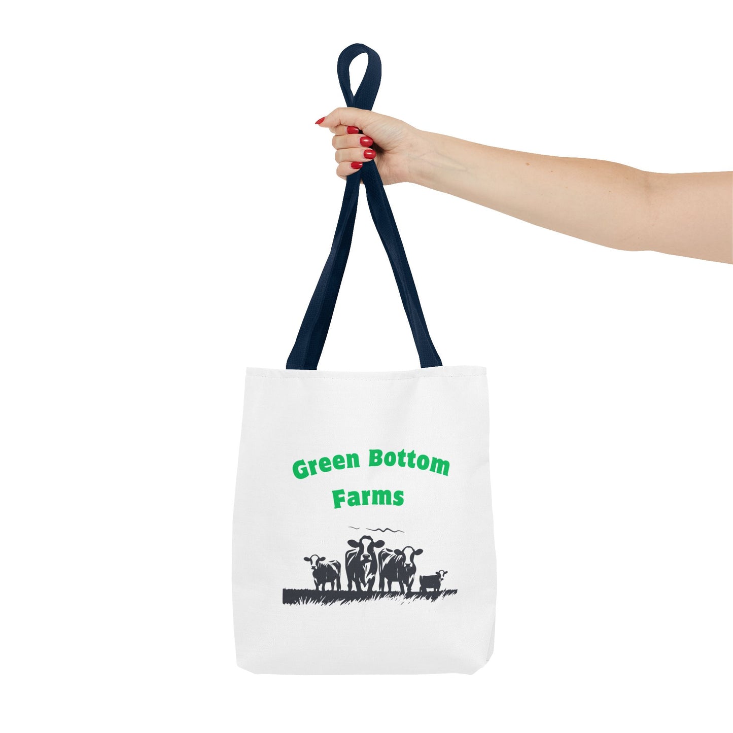 Farm-Themed Tote Bag, Eco-Friendly Shopping Bag, Green Bottom Farms, Gift for Farmers, Barnyard Animals