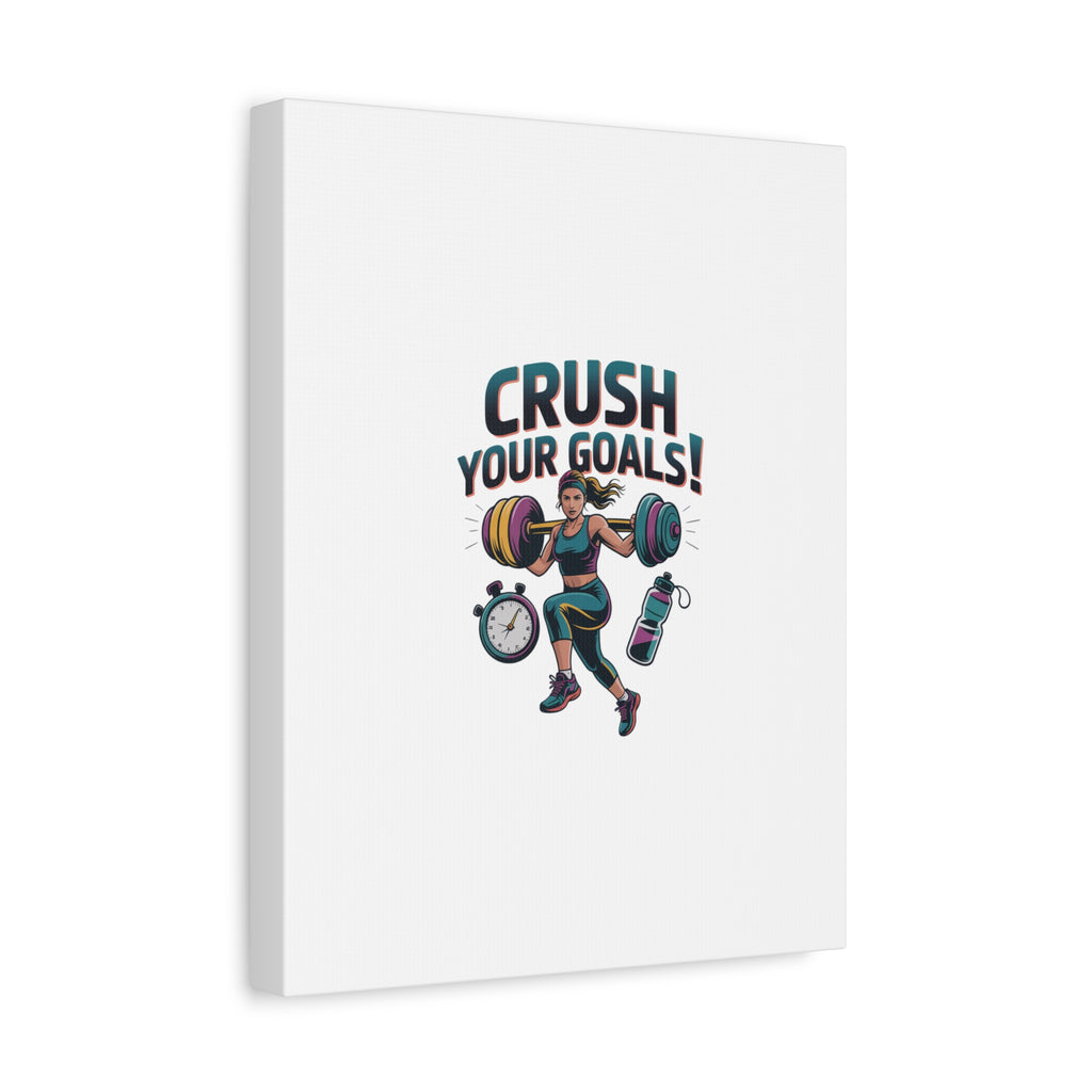 Crush Your Goals Fitness Artwork | Canvas