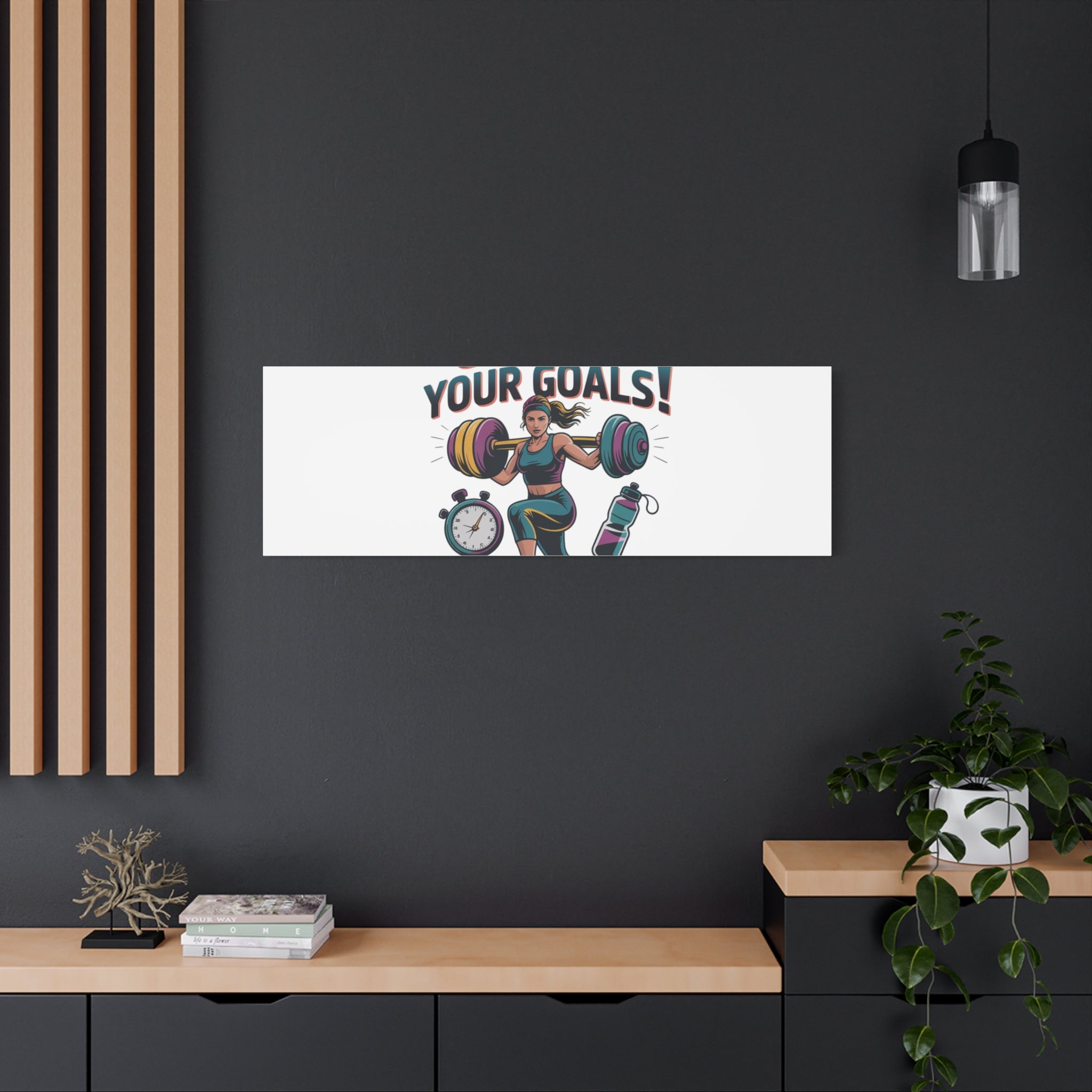 Crush Your Goals Fitness Artwork | Canvas