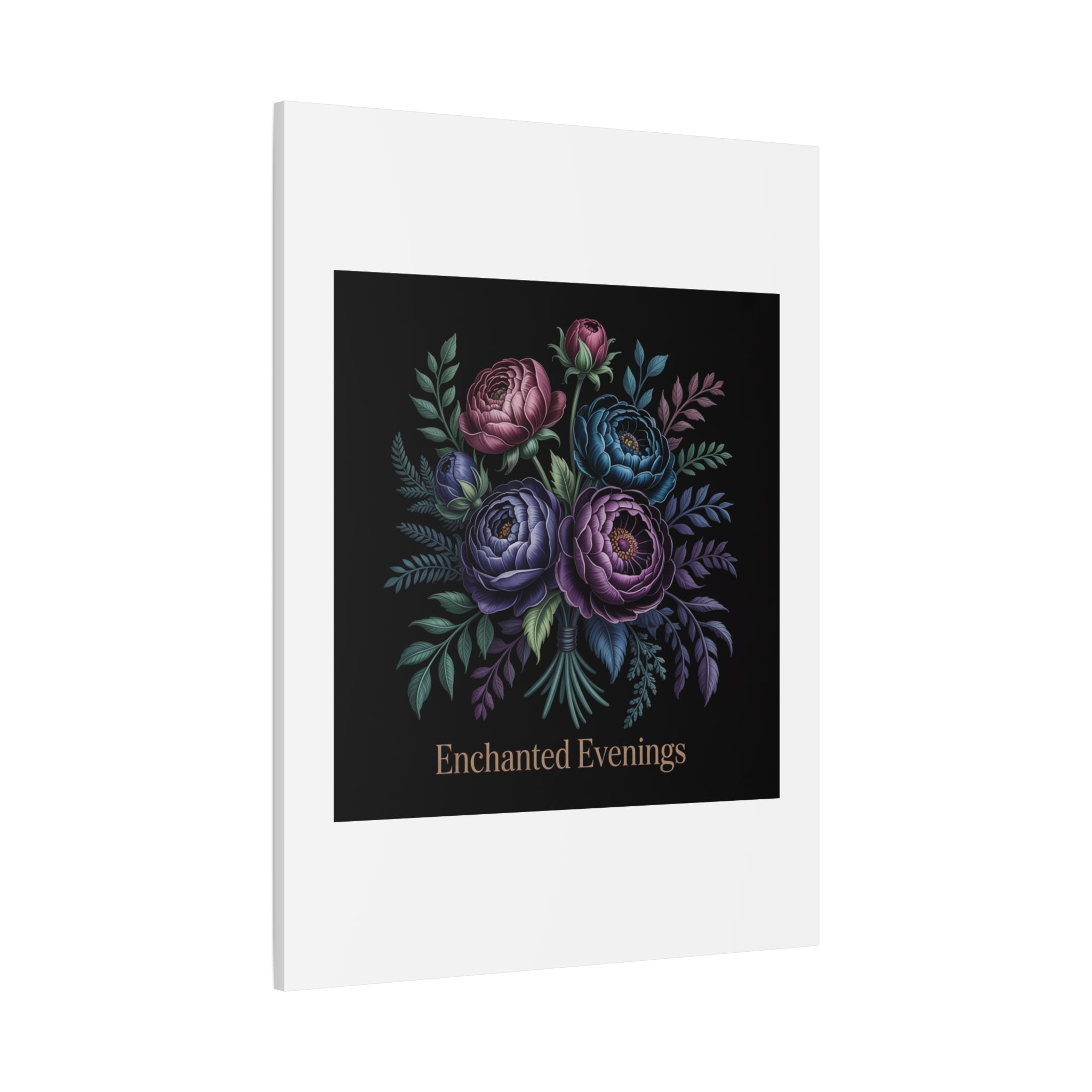Moody Rose Bouquet Canvas | Matte Stretched Wall Art