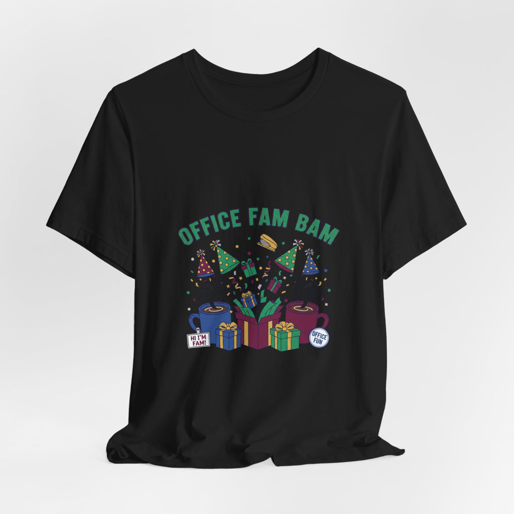 Office Fam Ban Tee | Secret Santa shirt, corporate holiday party humor