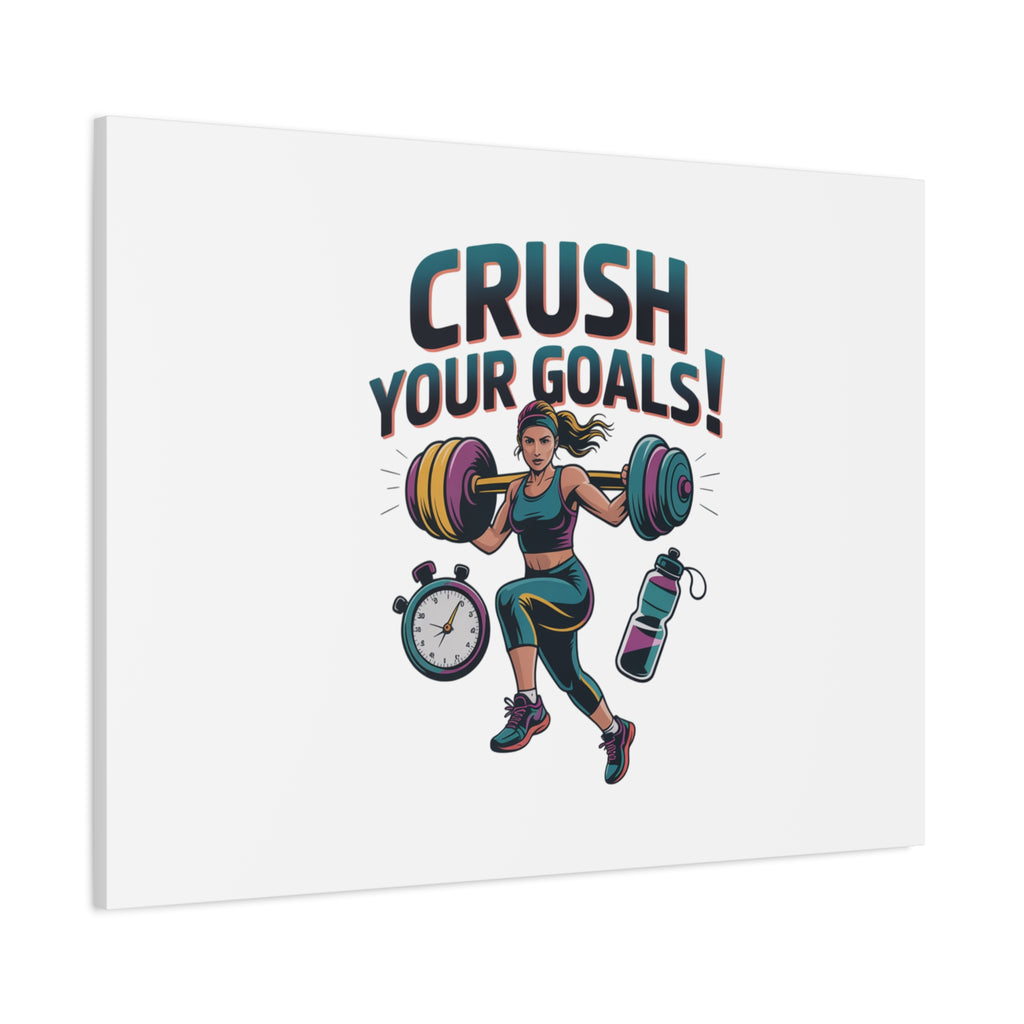 Crush Your Goals Fitness Artwork | Canvas
