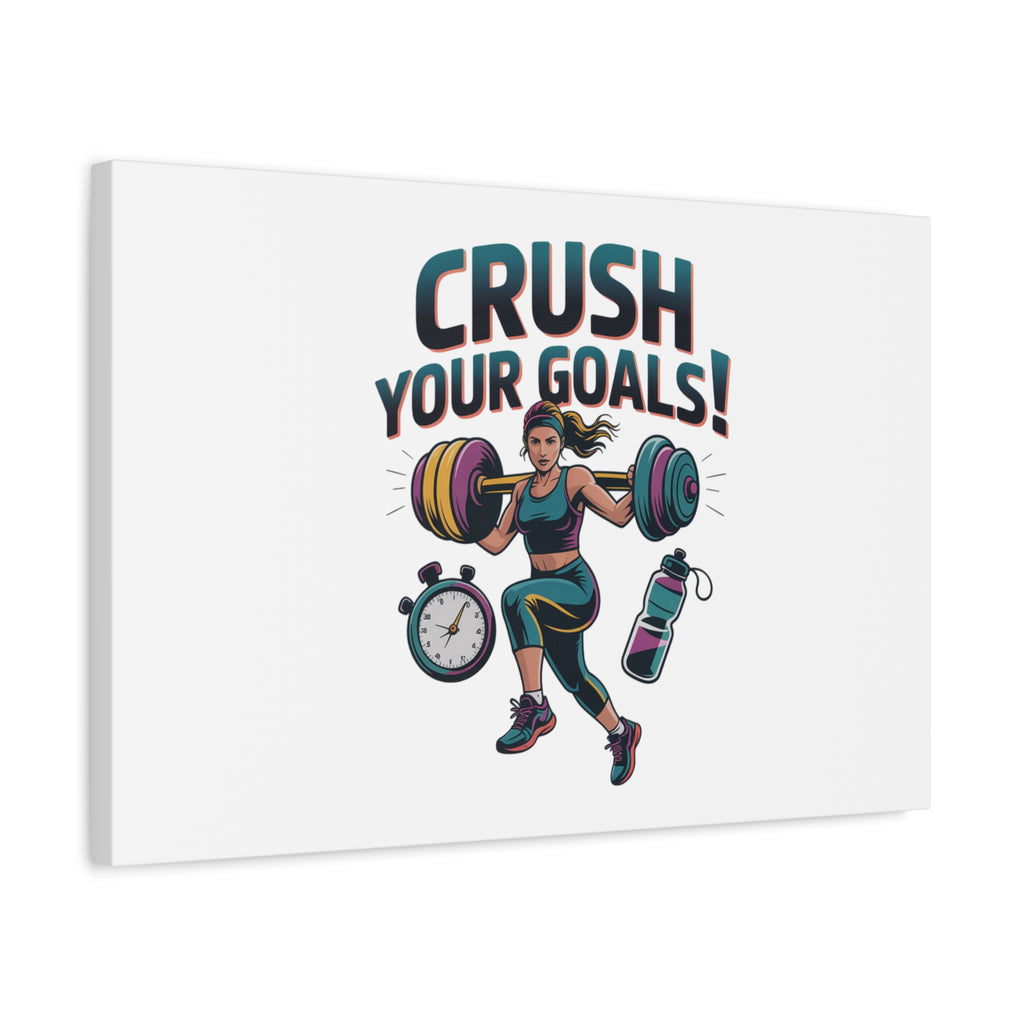 Crush Your Goals Fitness Artwork | Canvas