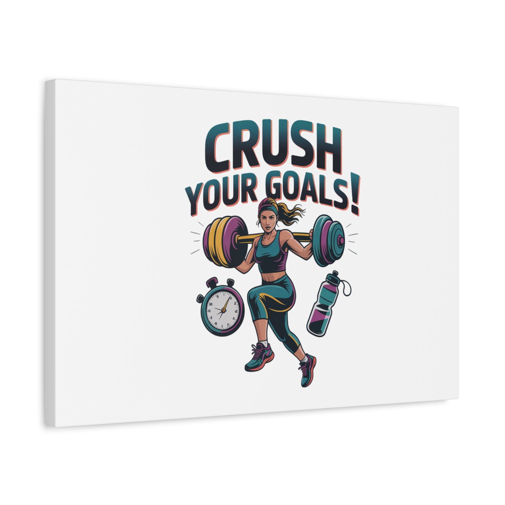 Crush Your Goals Fitness Artwork | Canvas