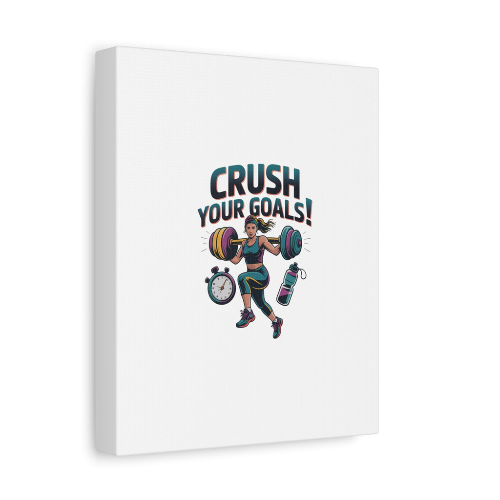 Crush Your Goals Fitness Artwork | Canvas