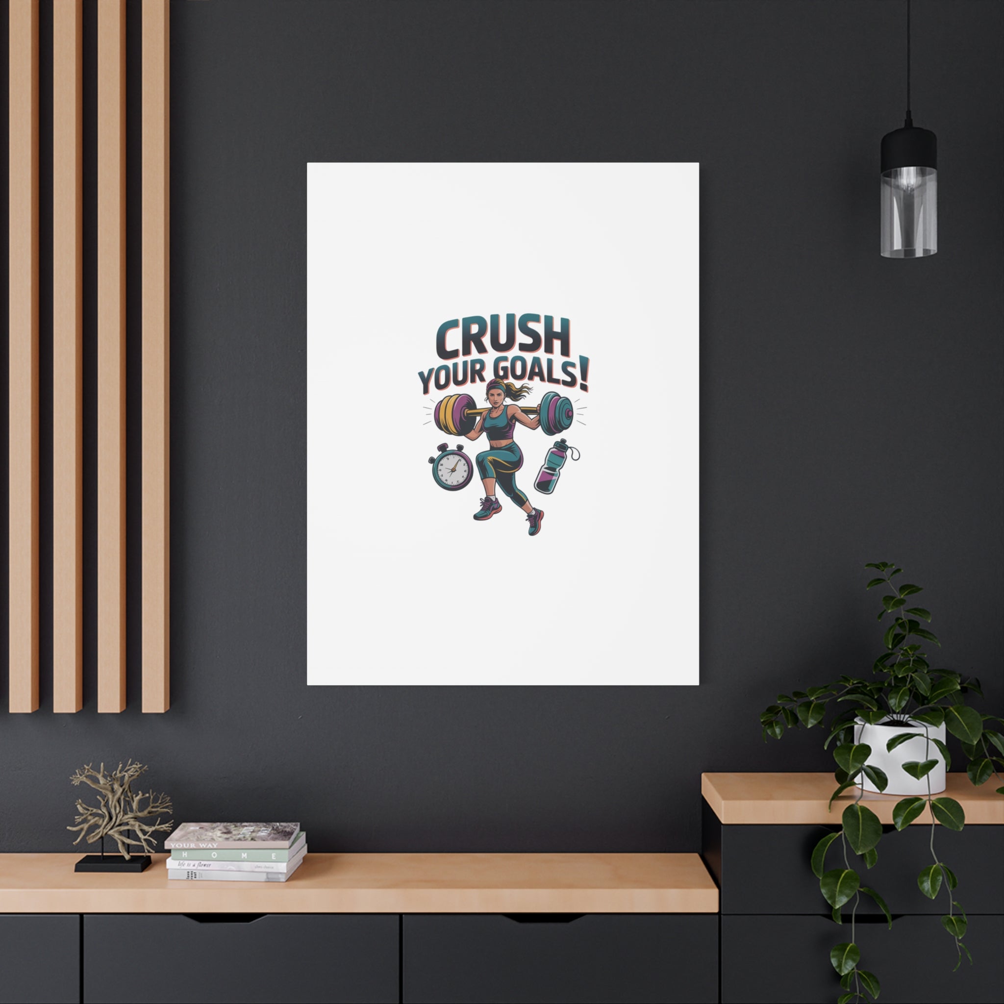 Crush Your Goals Fitness Artwork | Canvas
