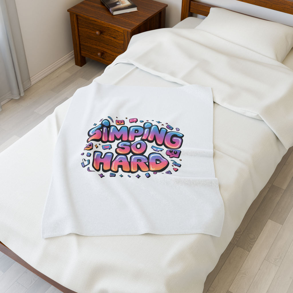 Simping So Hard Blanket | Velveteen, Gen-Z Slang, Internet Lingo