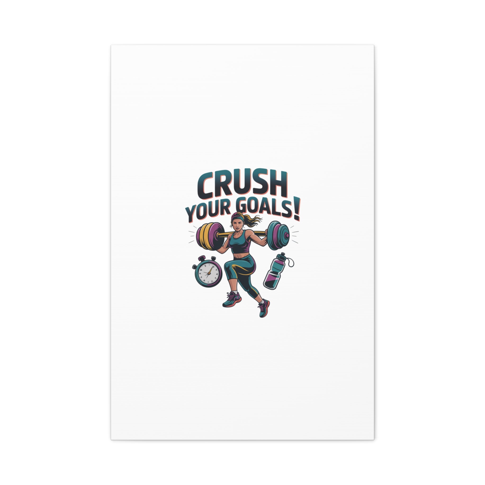Crush Your Goals Fitness Artwork | Canvas