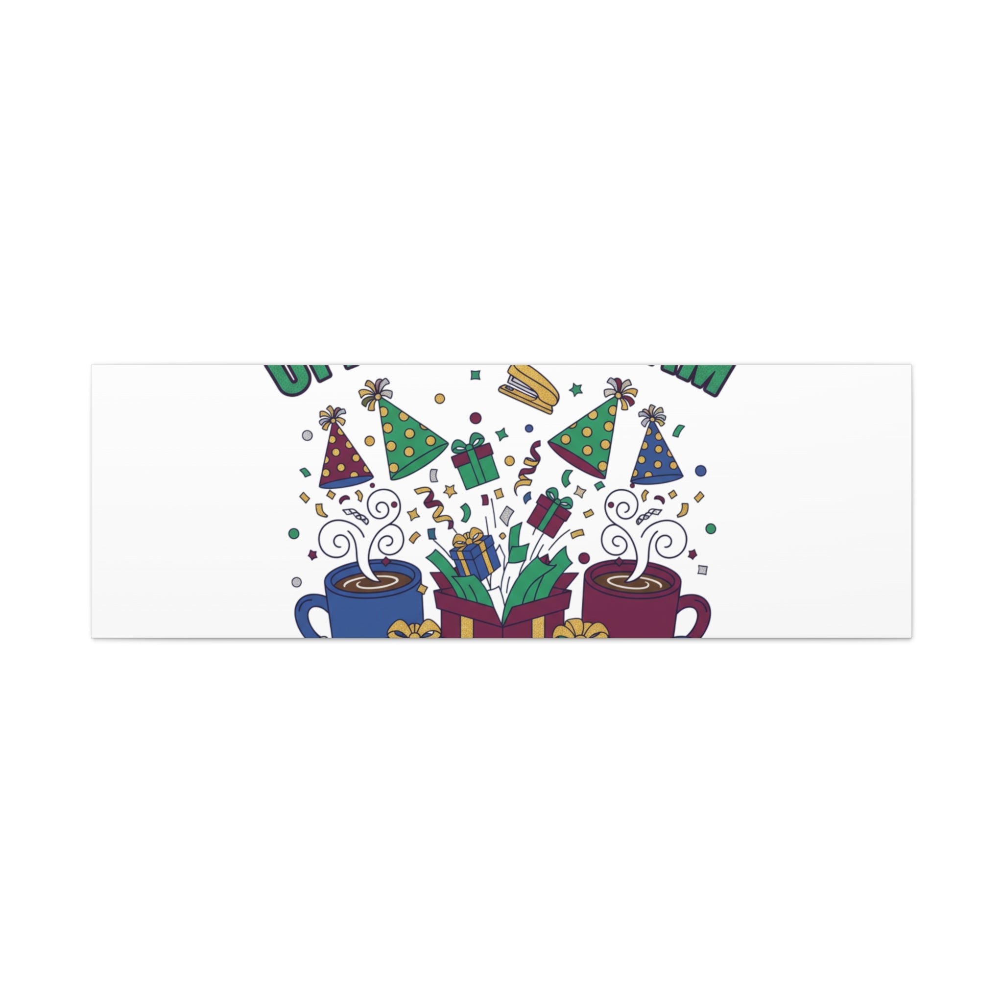 Office Fam Bam Canvas | Festive Office Party Decor, Secret Santa Humor