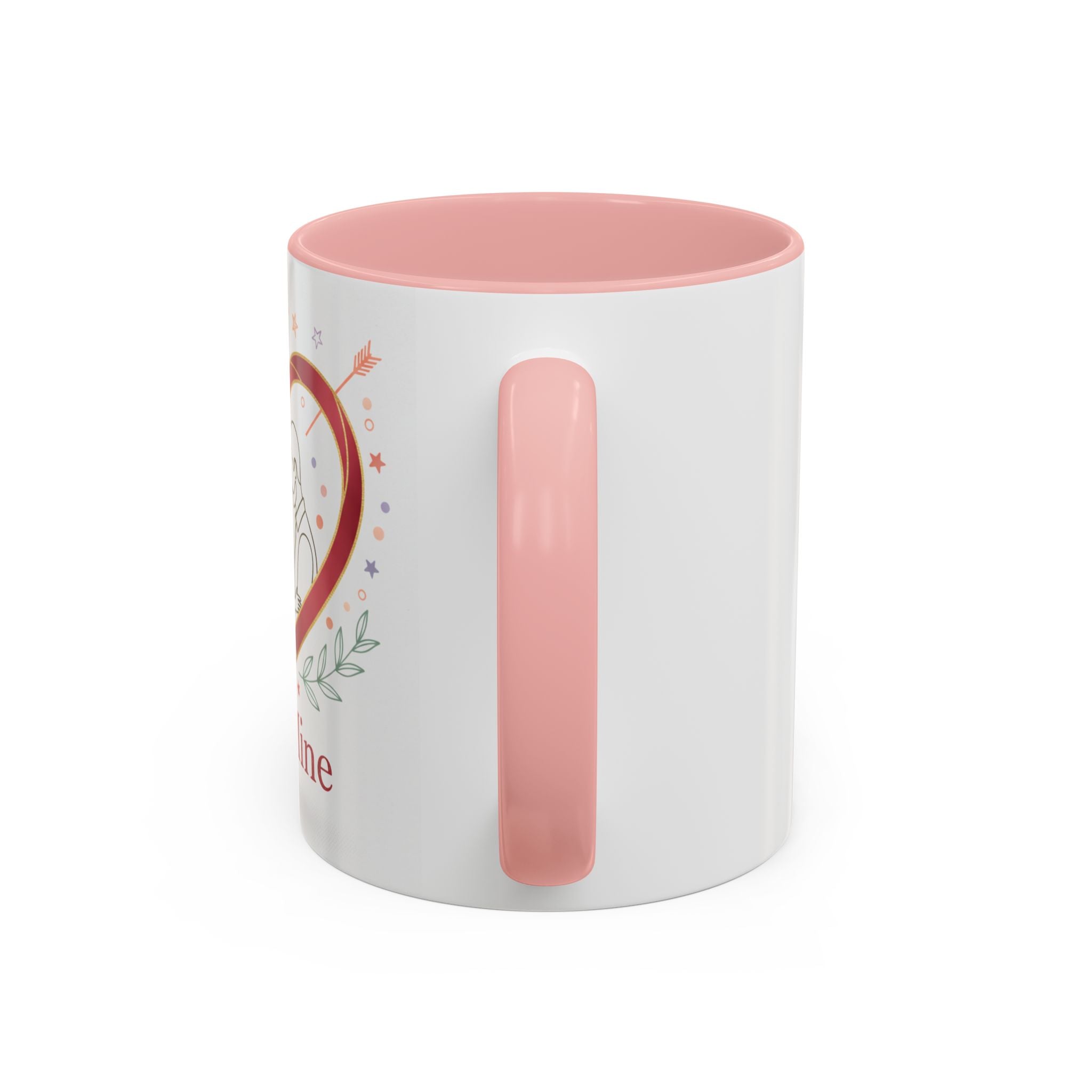 Be Mine Heart Couple Accent Coffee Mug — Romantic Valentine’s Gift (11/15oz)