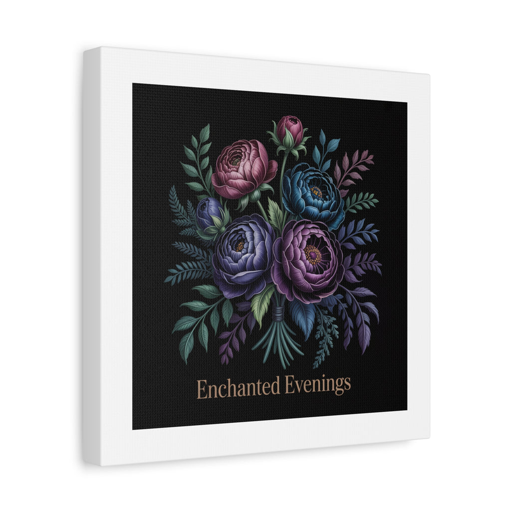 Moody Rose Bouquet Canvas | Matte Stretched Wall Art