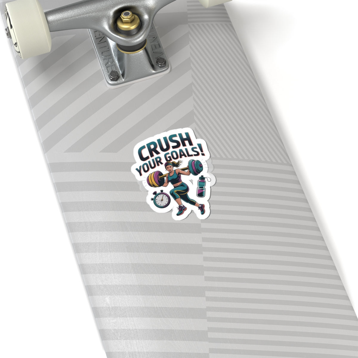 Crush Your Goals Motivational Sticker | Fitness Resolution, Gym Motivation