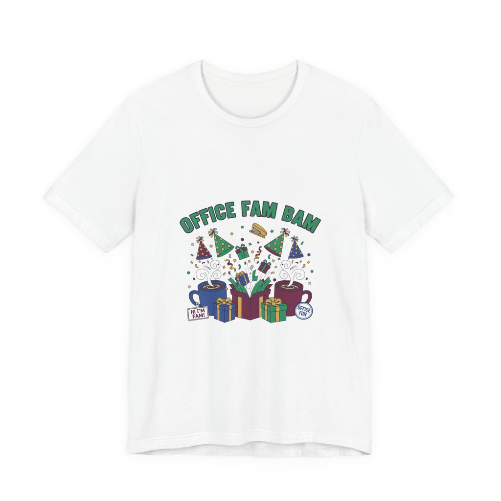 Office Fam Ban Tee | Secret Santa shirt, corporate holiday party humor