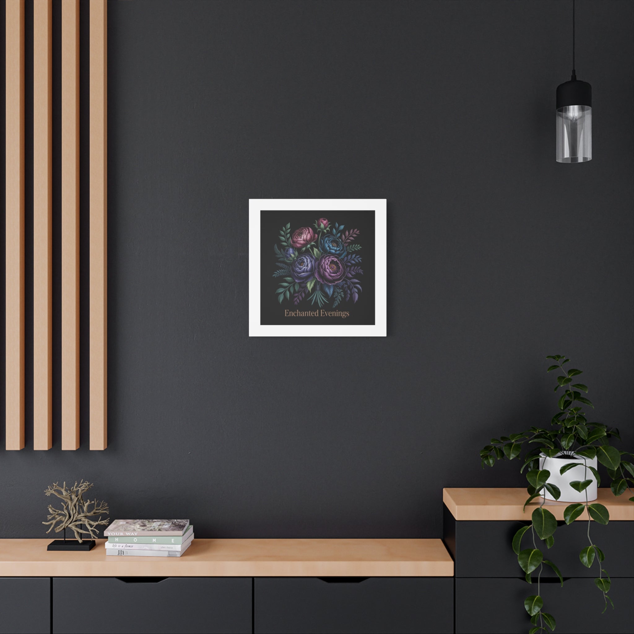 Moody Rose Bouquet Canvas | Matte Stretched Wall Art