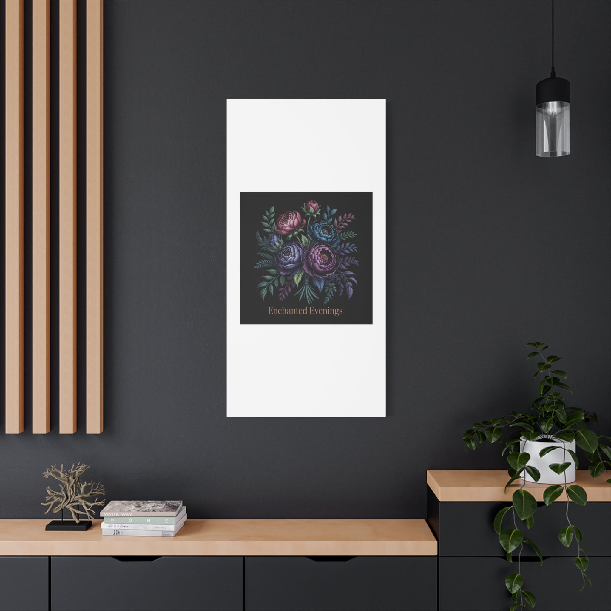 Moody Rose Bouquet Canvas | Matte Stretched Wall Art