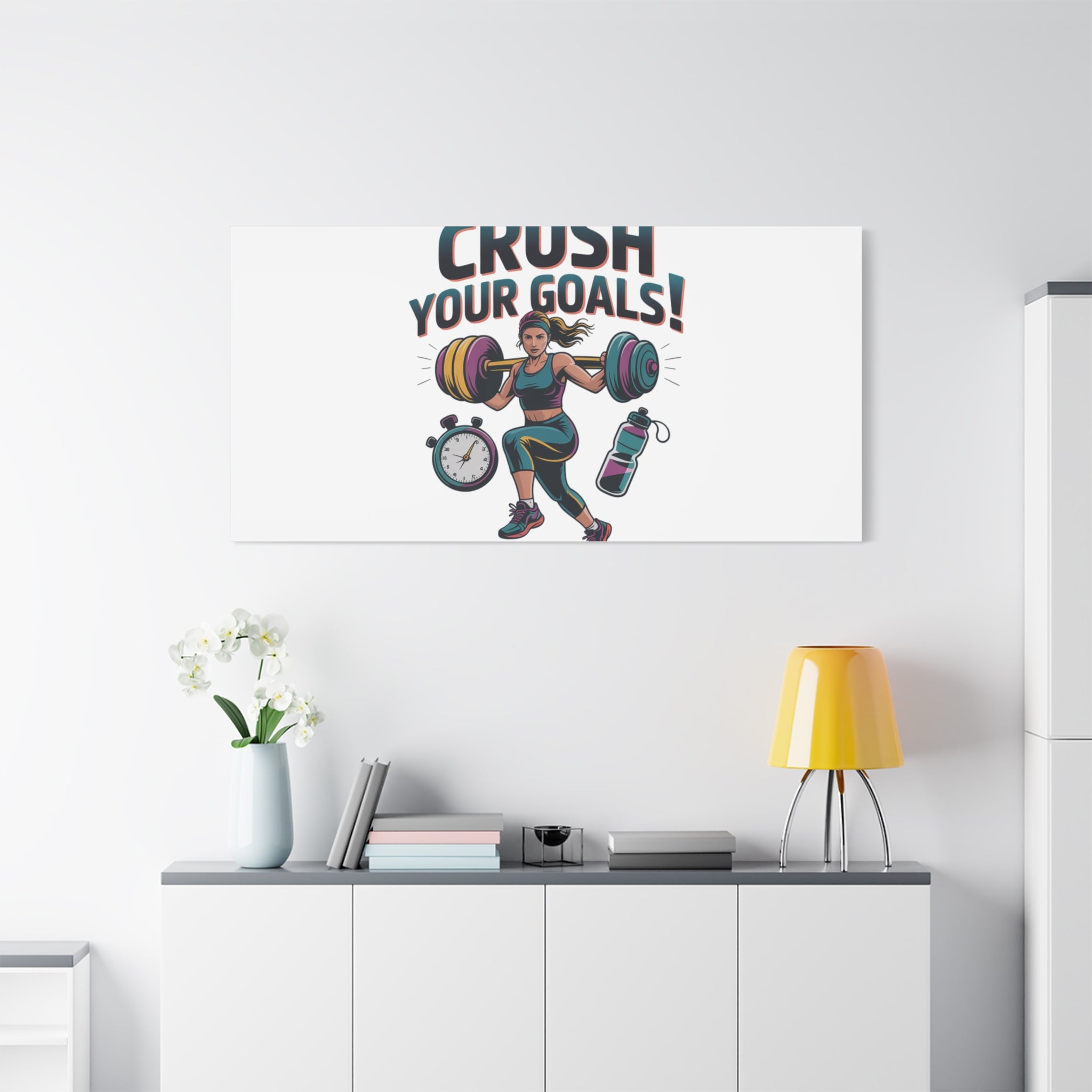 Crush Your Goals Fitness Artwork | Canvas