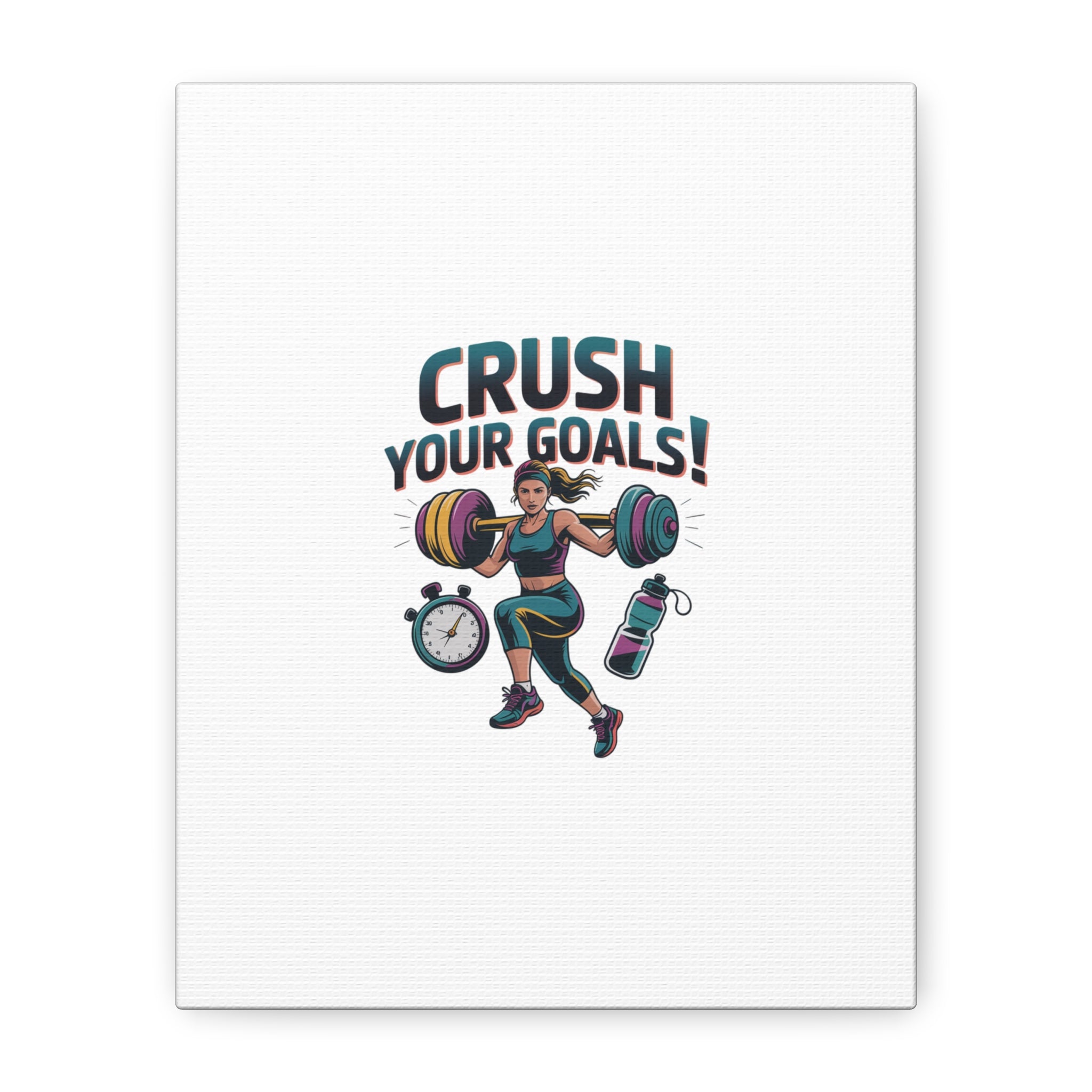 Crush Your Goals Fitness Artwork | Canvas
