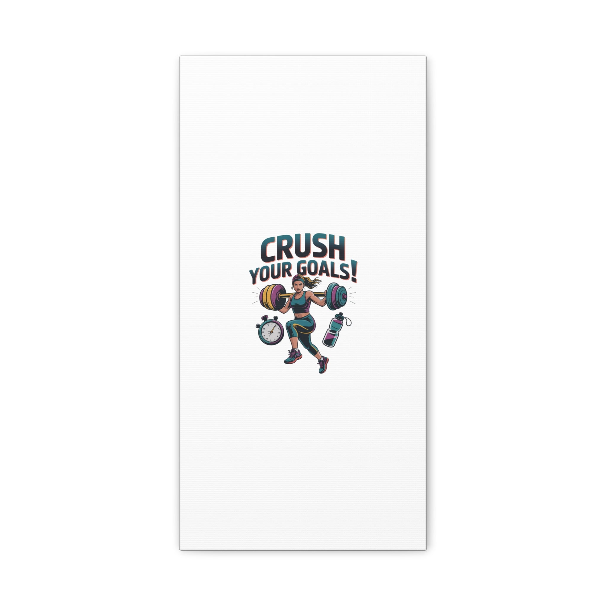 Crush Your Goals Fitness Artwork | Canvas