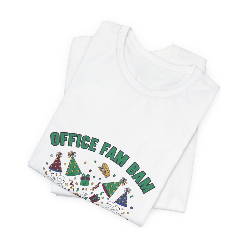 Office Fam Ban Tee | Secret Santa shirt, corporate holiday party humor