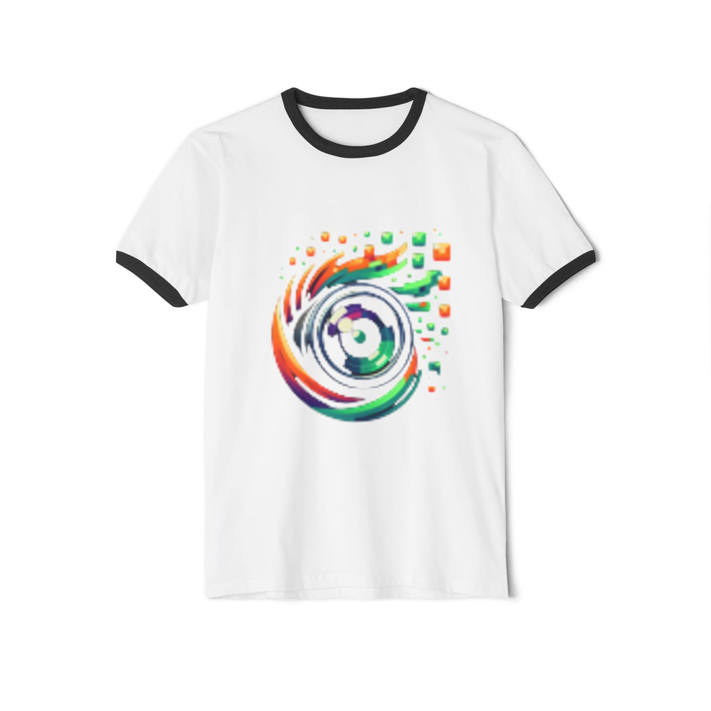 Vibrant Photography Ringer T-Shirt - Unisex Cotton Tee, Camera Lover Gift, Colorful Graphic Shirt, Art enthusiast Apparel, Creative [...]
