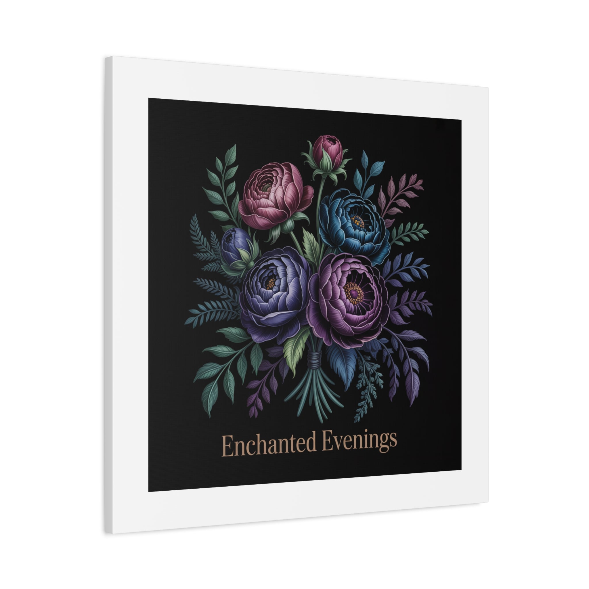 Moody Rose Bouquet Canvas | Matte Stretched Wall Art
