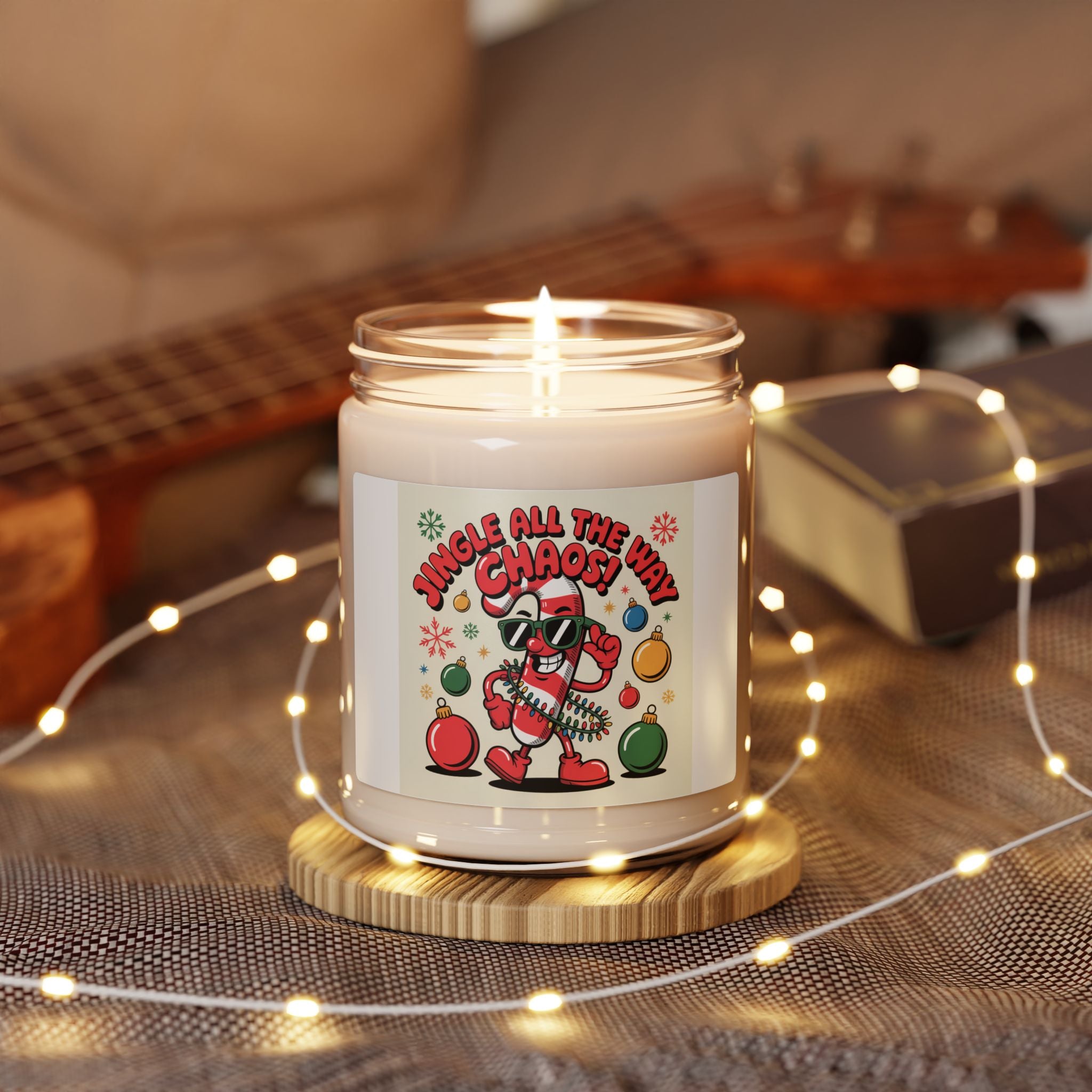 Jingle All the Way Chaos Candle, Soy Christmas Candle | Ugly Christmas Sweater Party