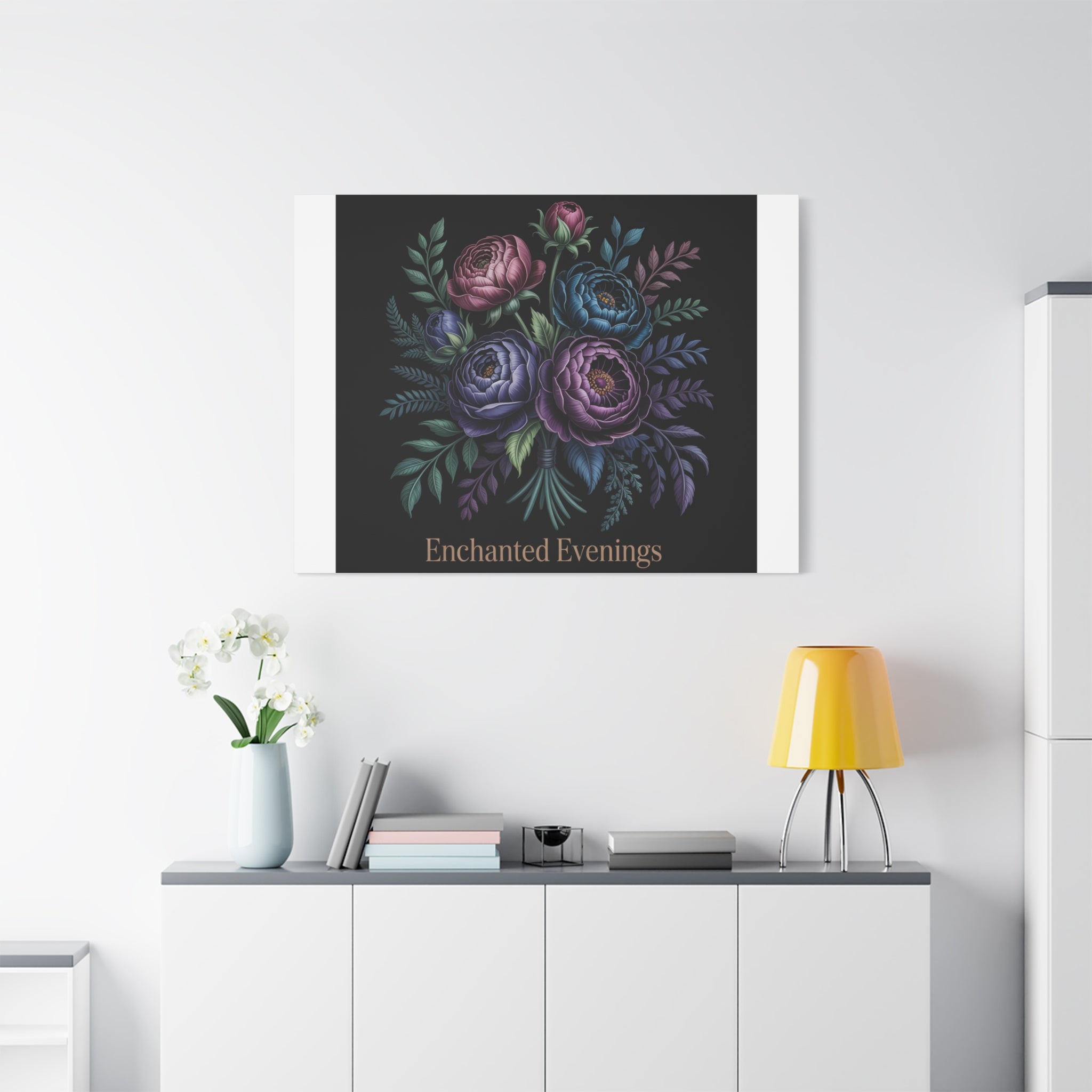 Moody Rose Bouquet Canvas | Matte Stretched Wall Art