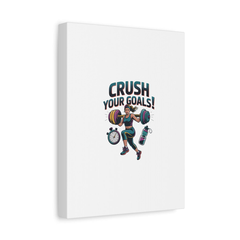 Crush Your Goals Fitness Artwork | Canvas