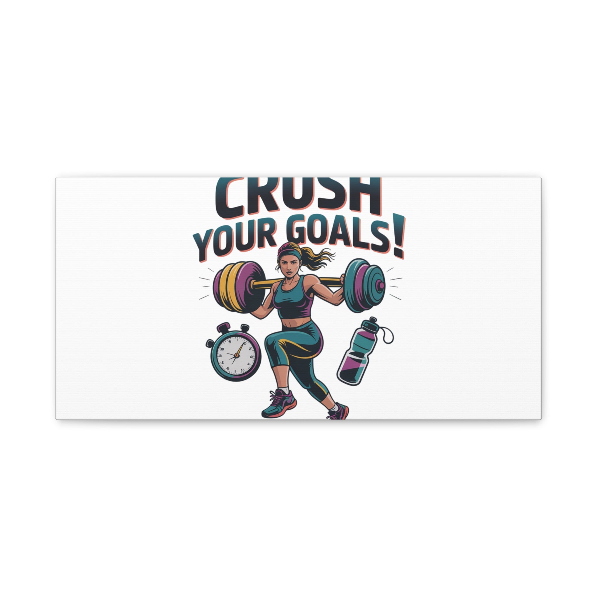 Crush Your Goals Fitness Artwork | Canvas