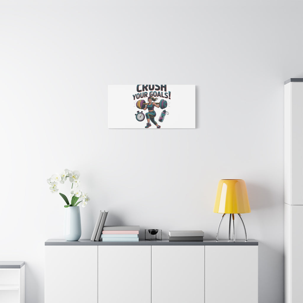 Crush Your Goals Fitness Artwork | Canvas