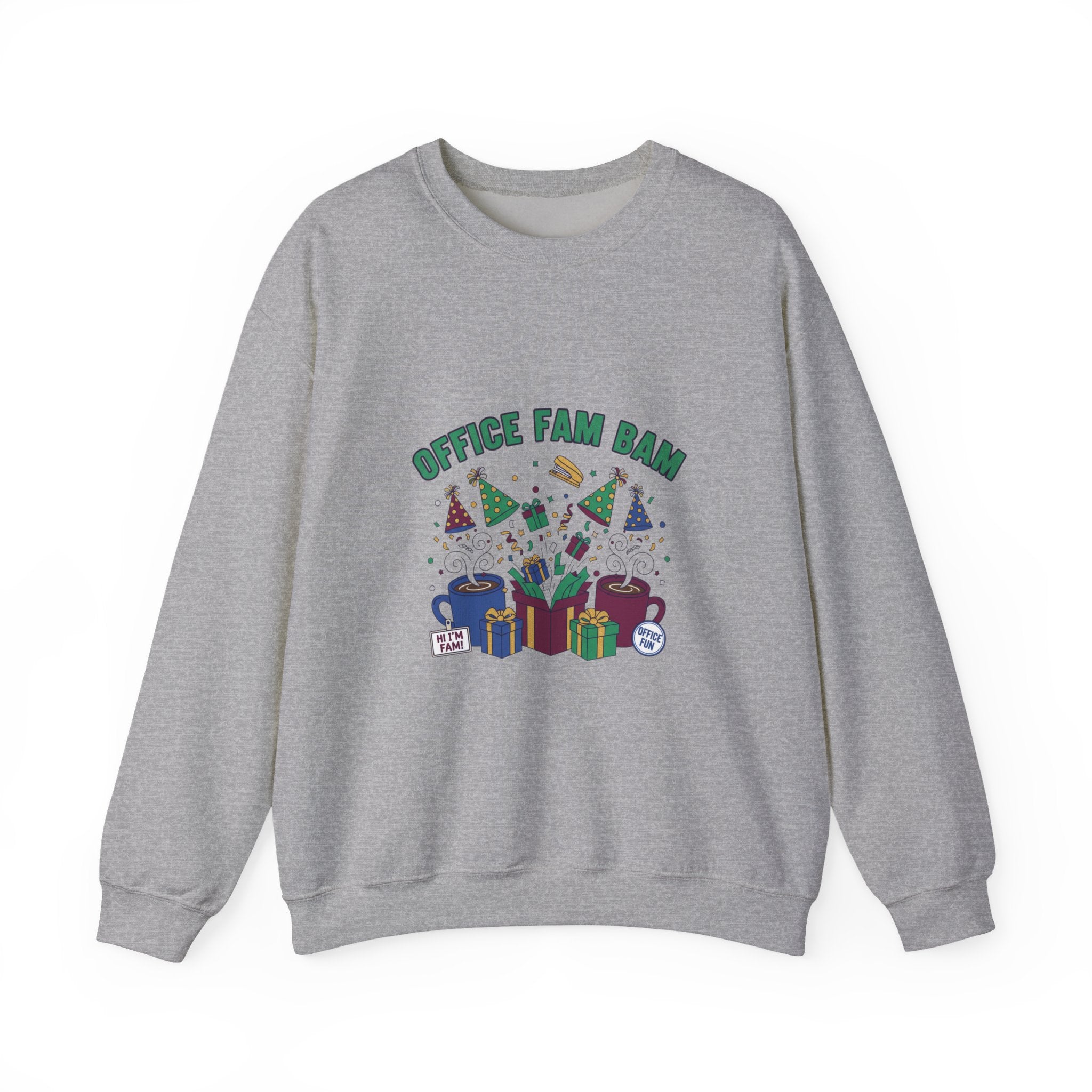 Office Fam Ram Crewneck Sweatshirt | Secret Santa, Office Party Humor