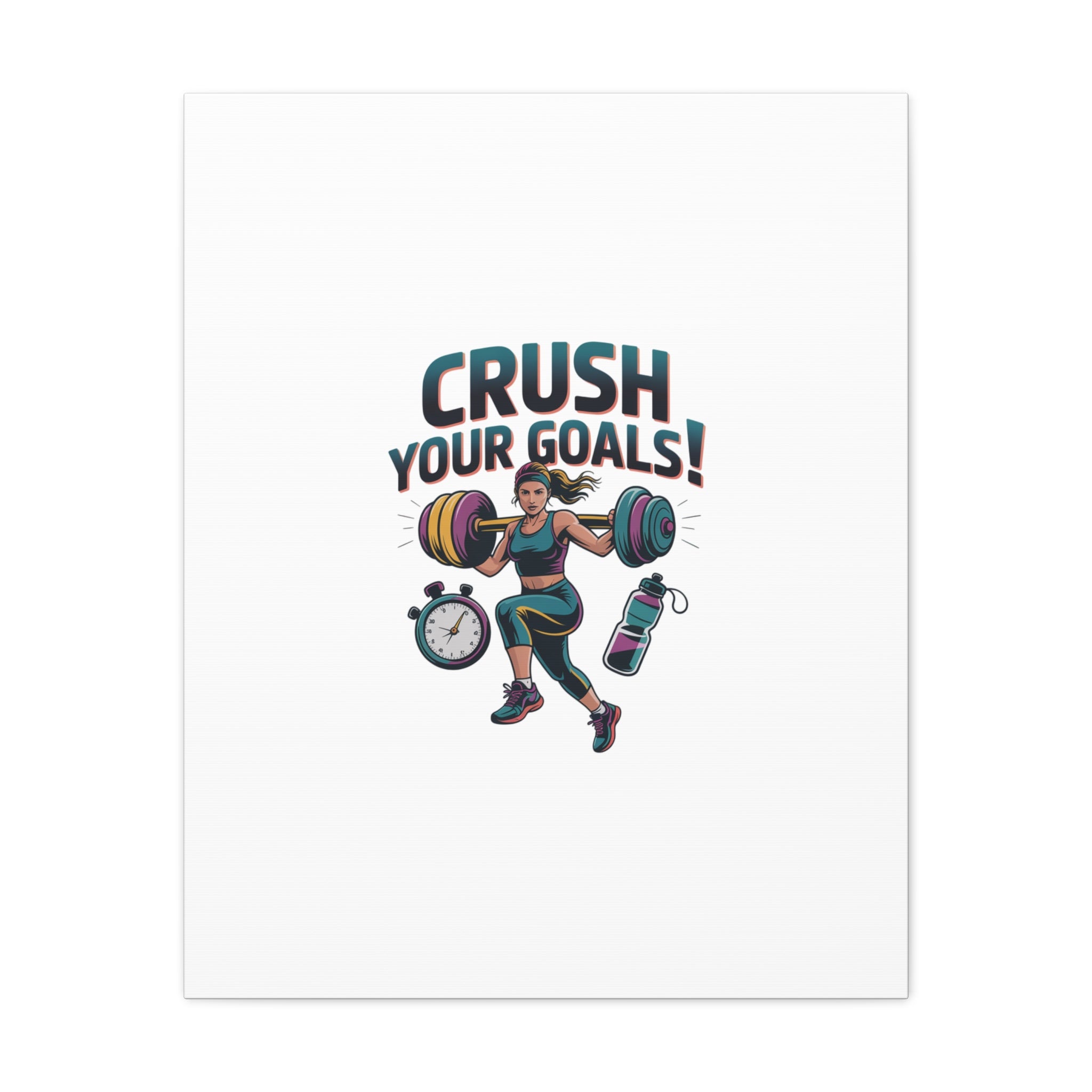 Crush Your Goals Fitness Artwork | Canvas
