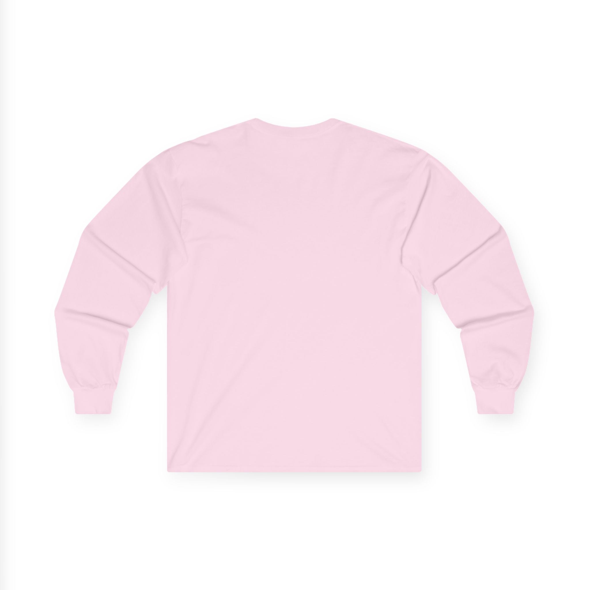 Long Sleeve Tee — Pink Heart Bow Graphic for Valentine's Day & Gifts