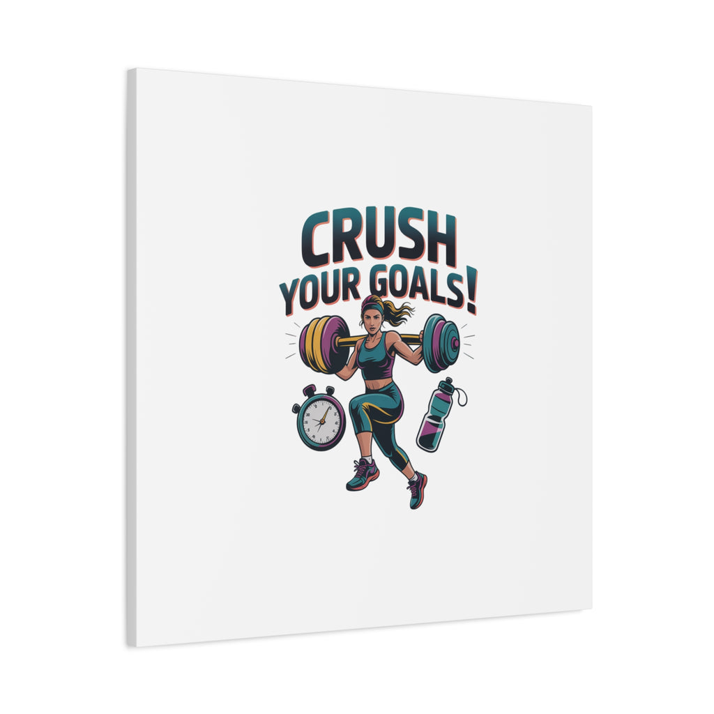 Crush Your Goals Fitness Artwork | Canvas
