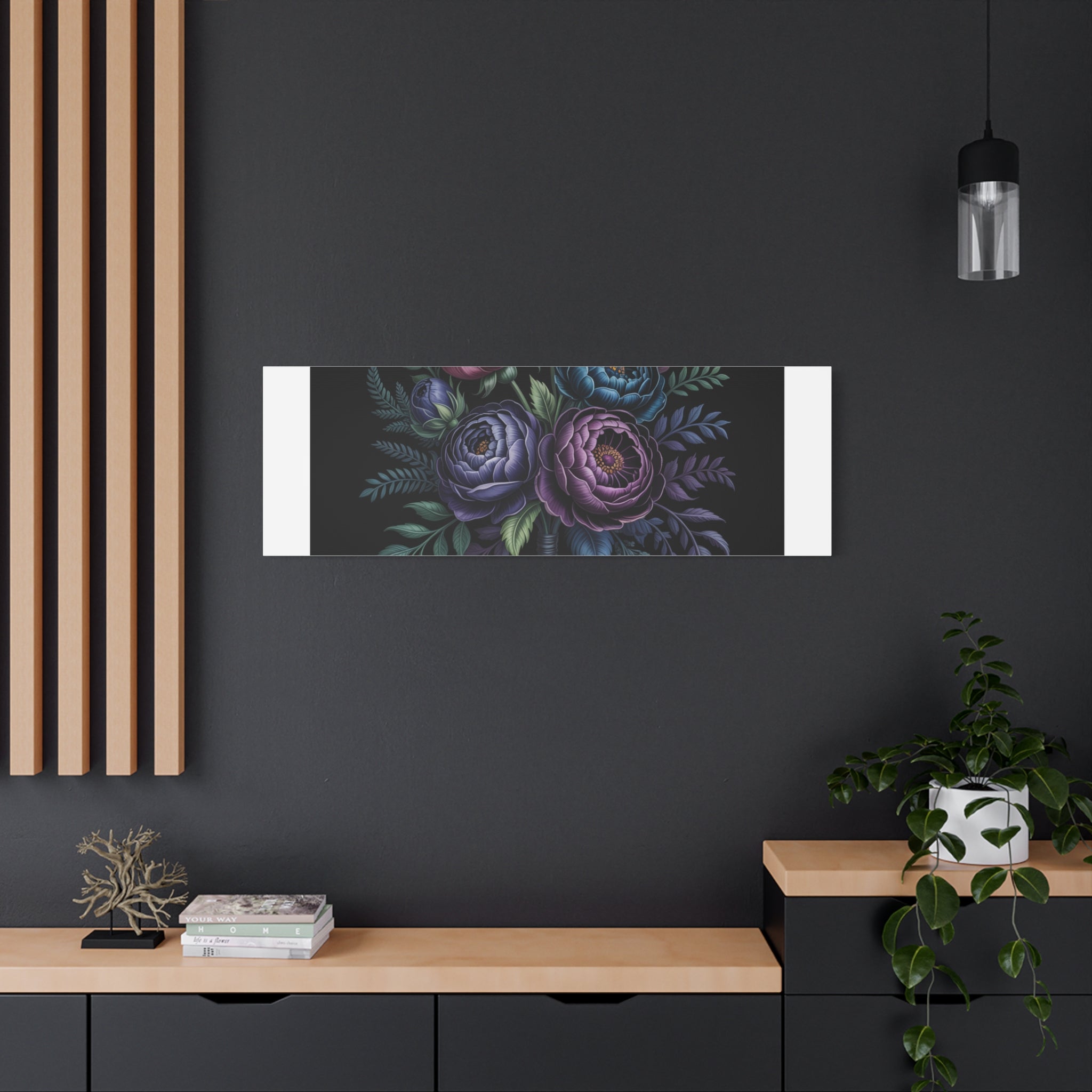 Moody Rose Bouquet Canvas | Matte Stretched Wall Art