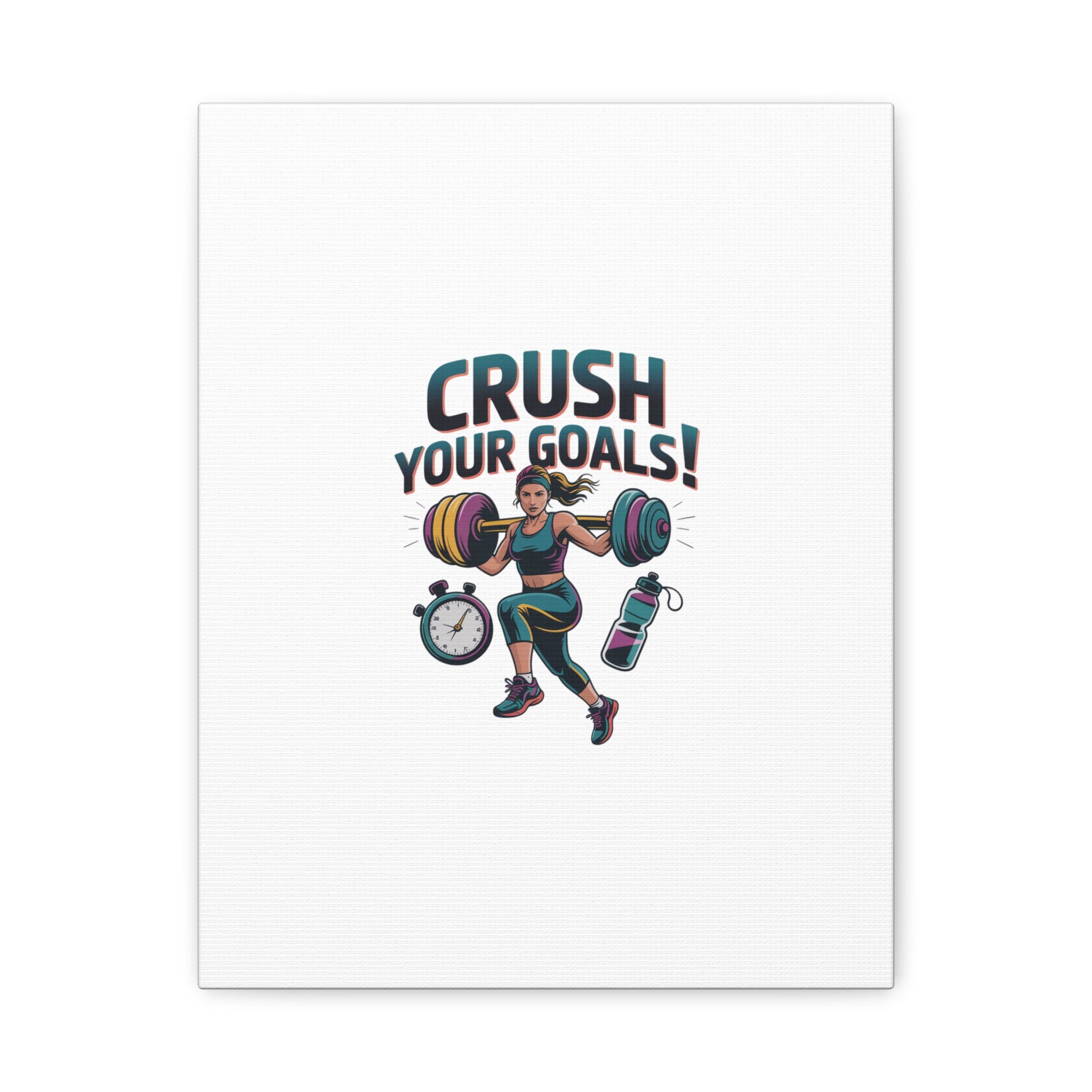 Crush Your Goals Fitness Artwork | Canvas