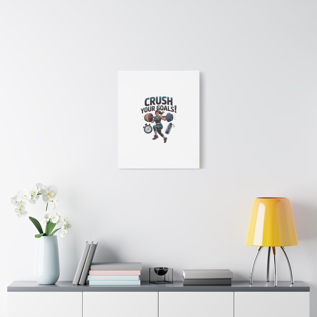 Crush Your Goals Fitness Artwork | Canvas