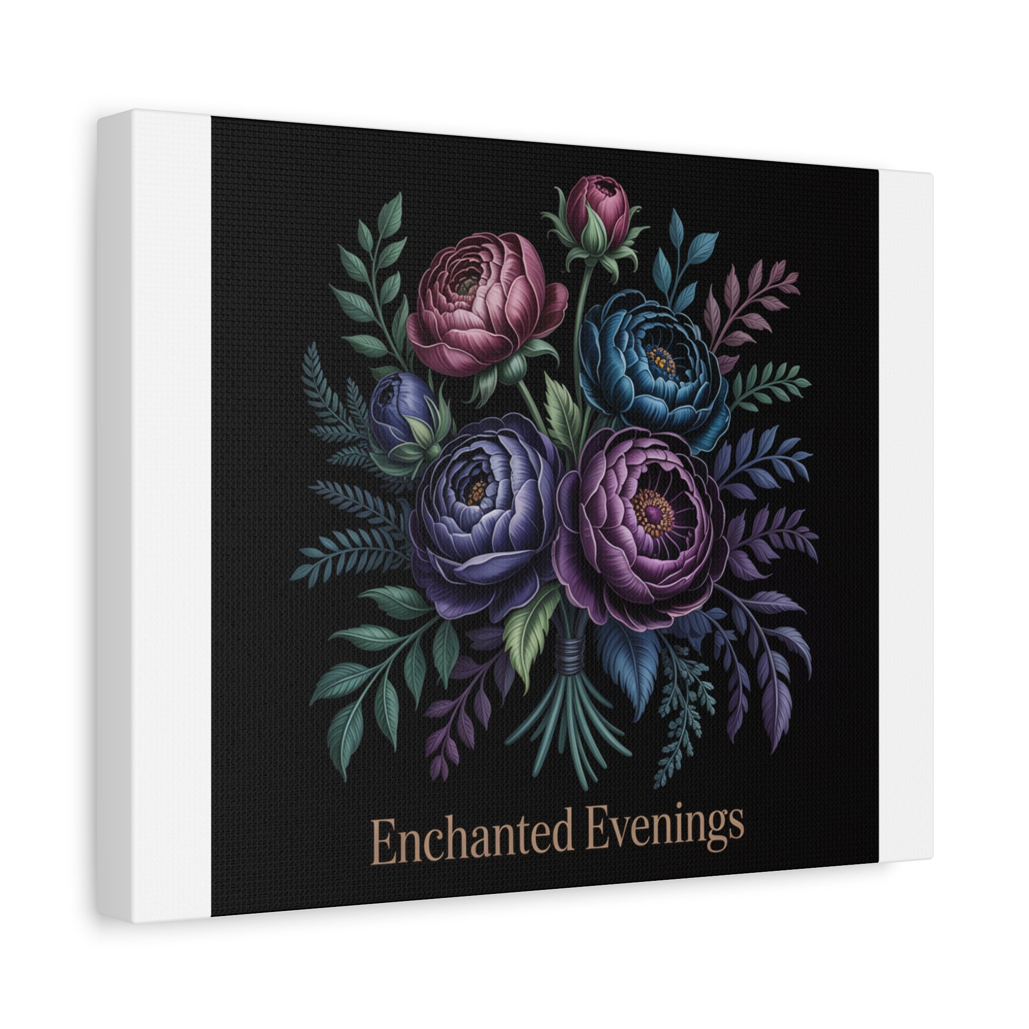 Moody Rose Bouquet Canvas | Matte Stretched Wall Art