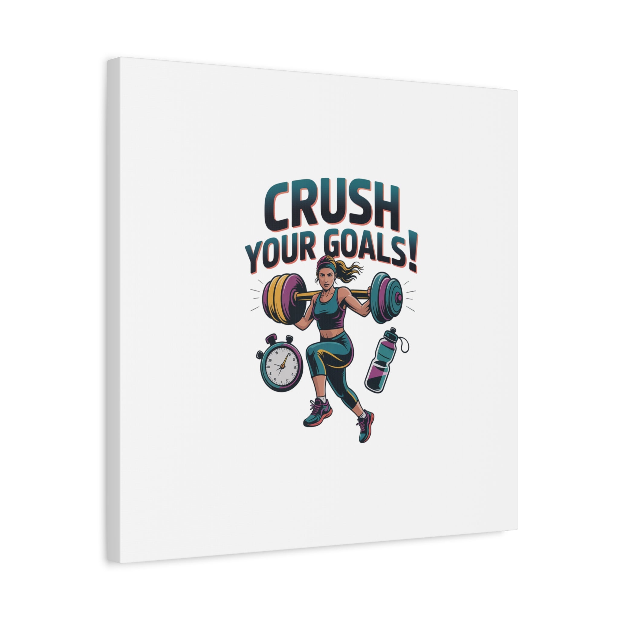 Crush Your Goals Fitness Artwork | Canvas