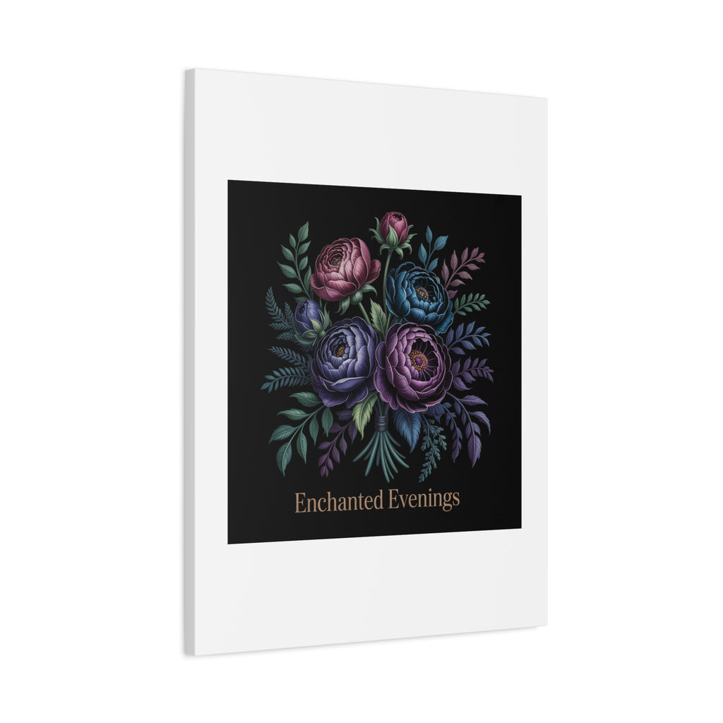 Moody Rose Bouquet Canvas | Matte Stretched Wall Art