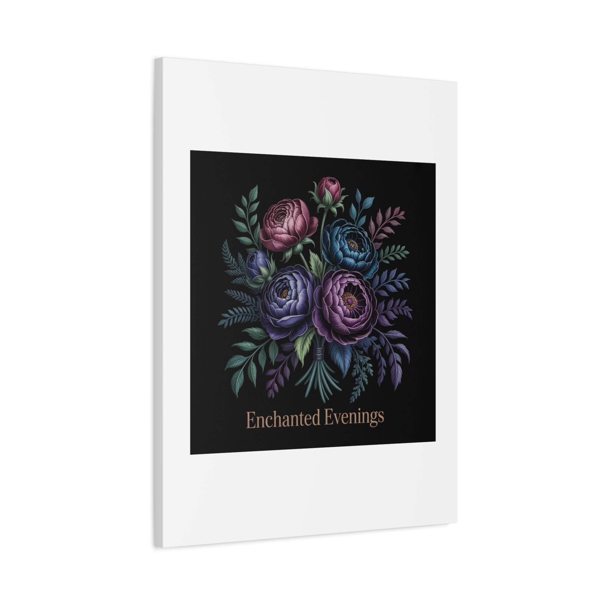 Moody Rose Bouquet Canvas | Matte Stretched Wall Art