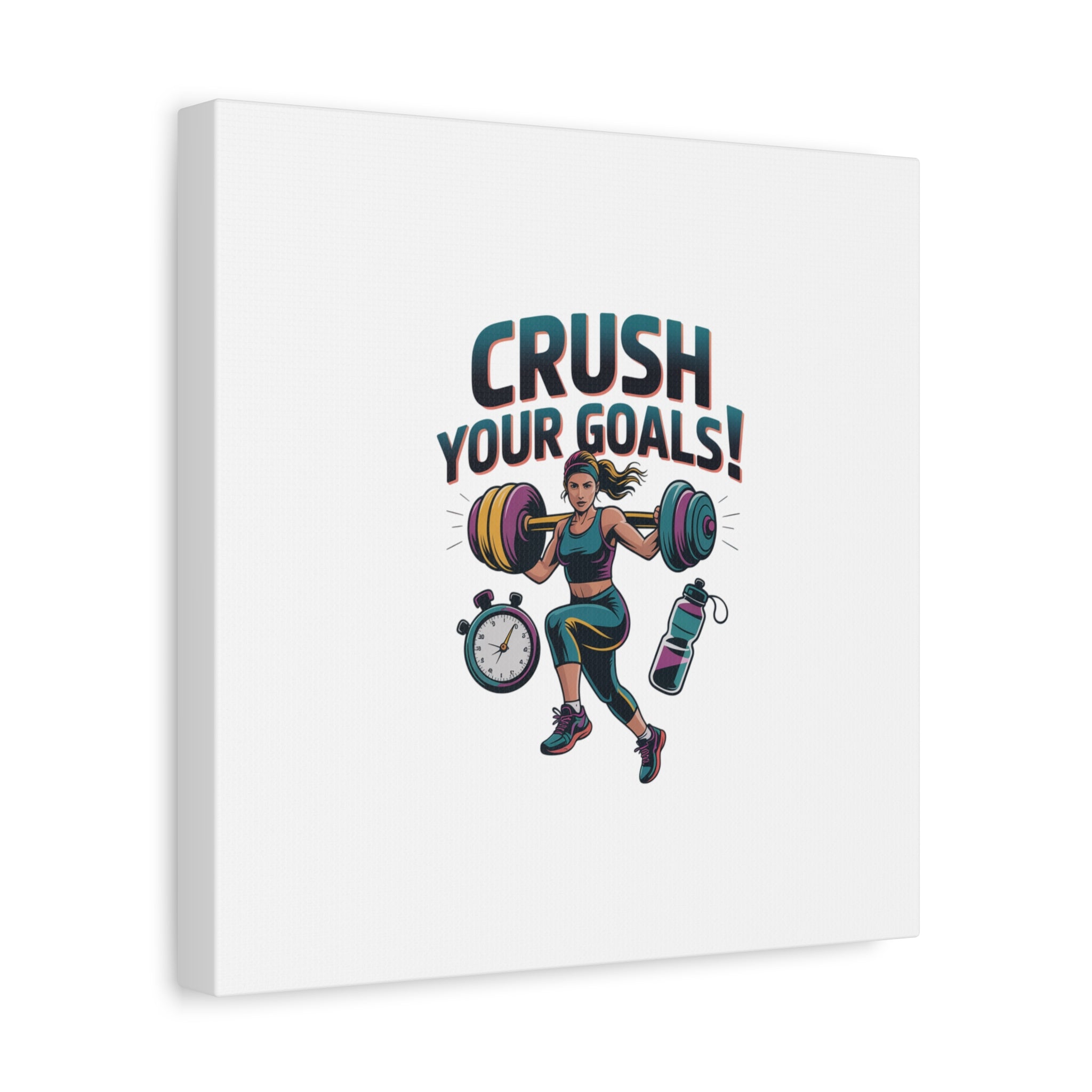 Crush Your Goals Fitness Artwork | Canvas