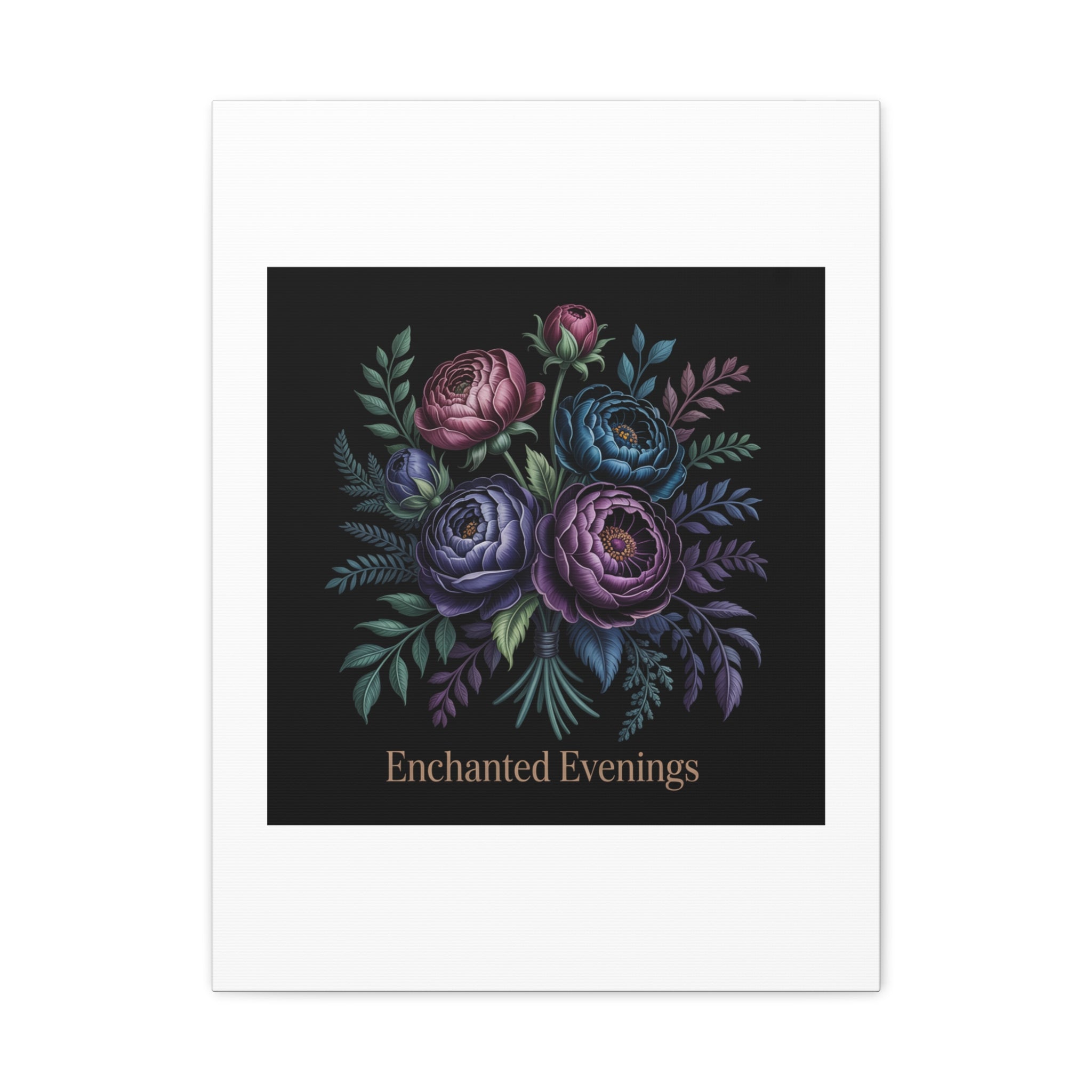 Moody Rose Bouquet Canvas | Matte Stretched Wall Art
