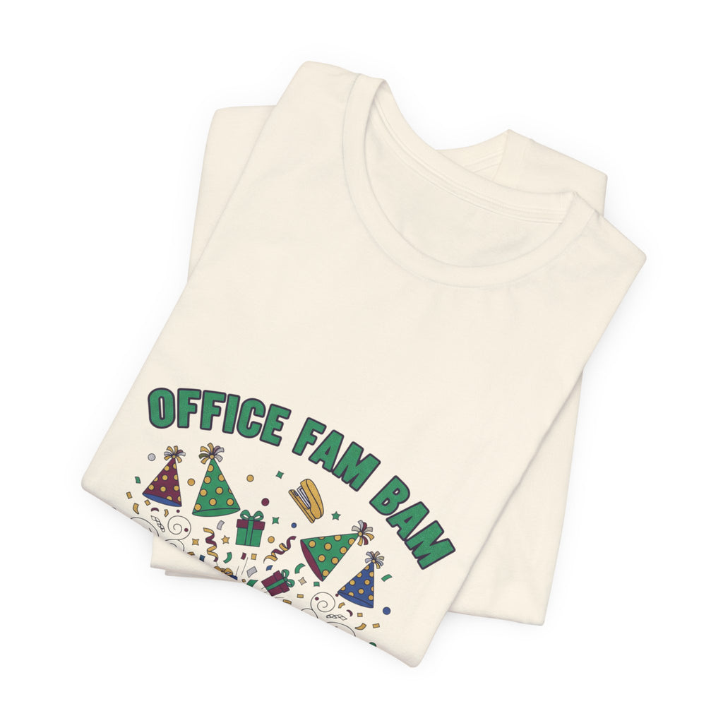 Office Fam Ban Tee | Secret Santa shirt, corporate holiday party humor