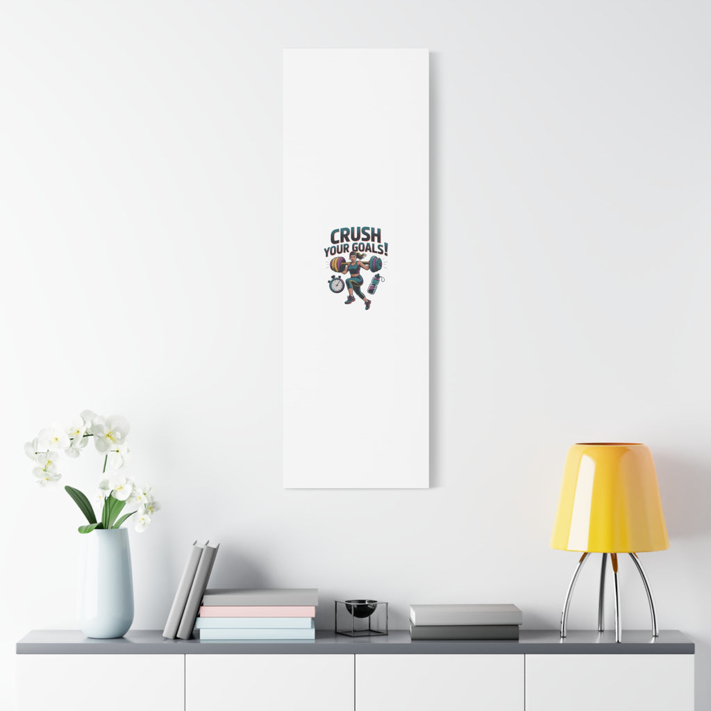 Crush Your Goals Fitness Artwork | Canvas