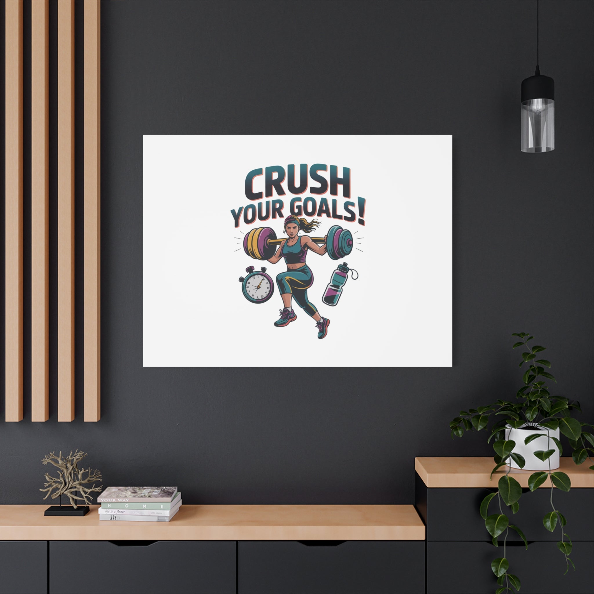 Crush Your Goals Fitness Artwork | Canvas