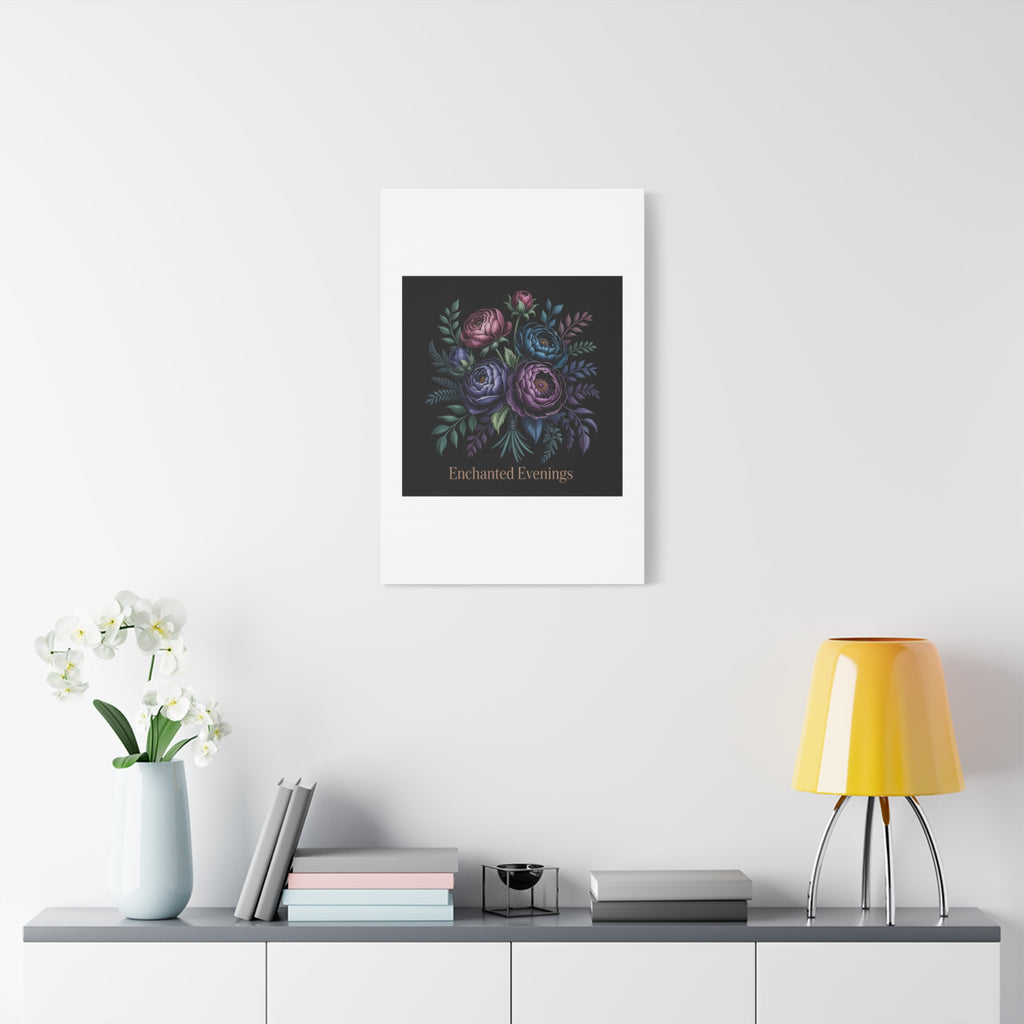 Moody Rose Bouquet Canvas | Matte Stretched Wall Art