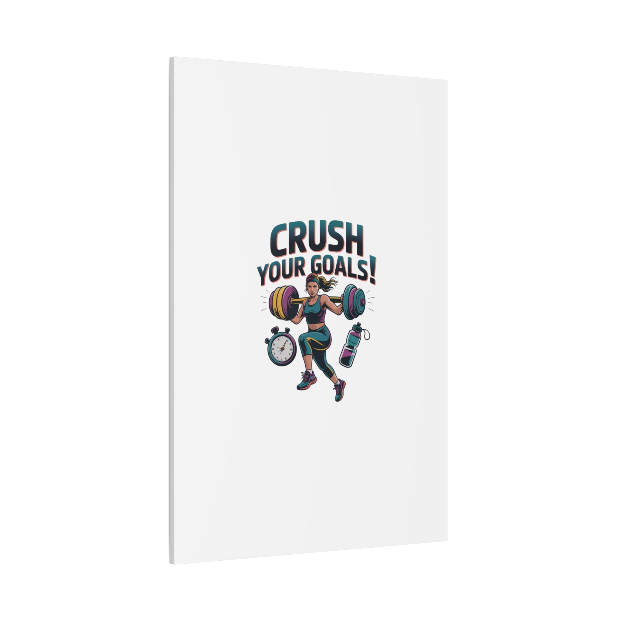 Crush Your Goals Fitness Artwork | Canvas