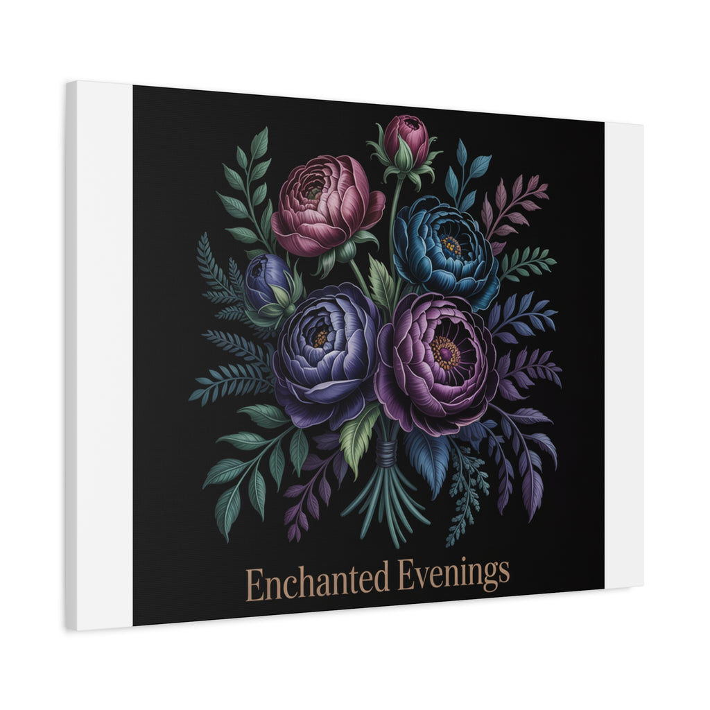 Moody Rose Bouquet Canvas | Matte Stretched Wall Art