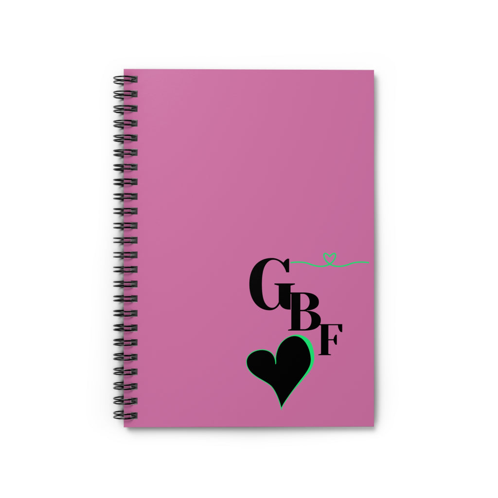 Cute Personalized Spiral Notebook for Best Friends - Heart Design, Journaling, Gifts for Girls, Back to School, Study Planner, GBF